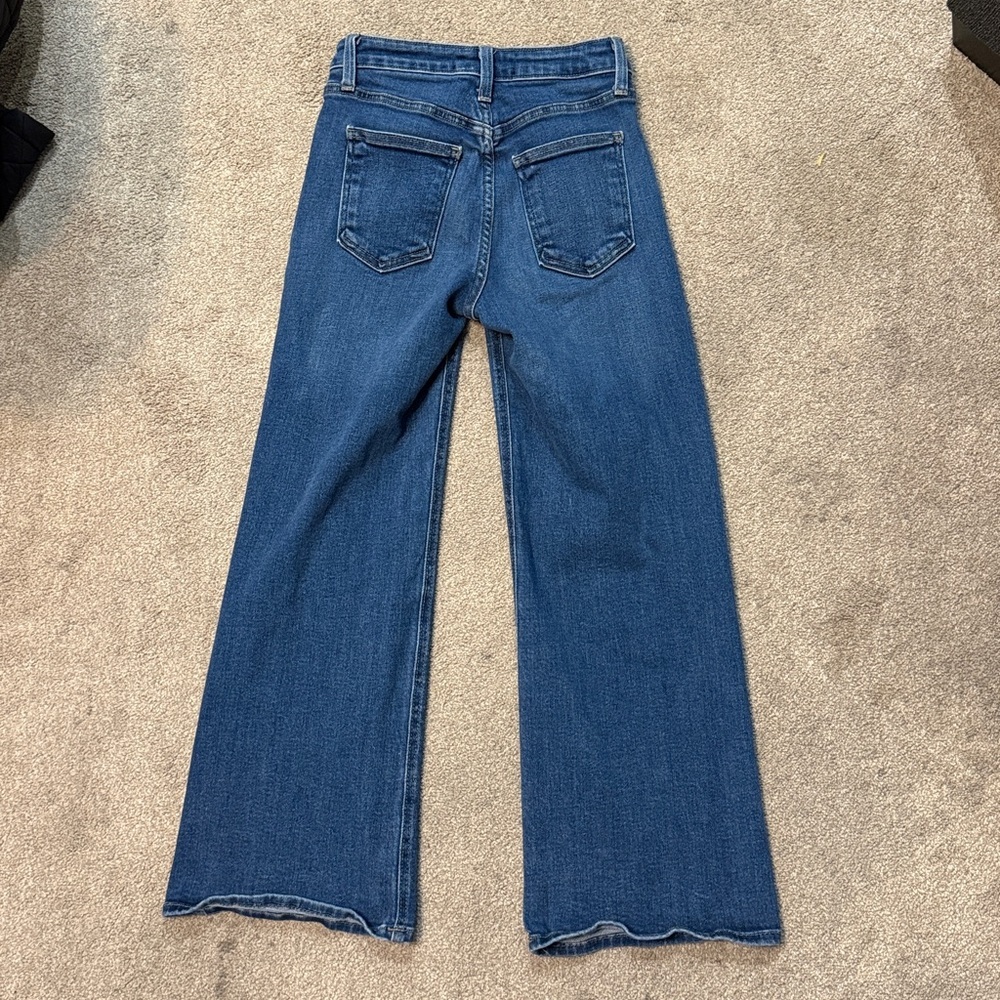 Just Black Medium Wash Wide Leg Jeans Size 24 - Picture 6 of 6